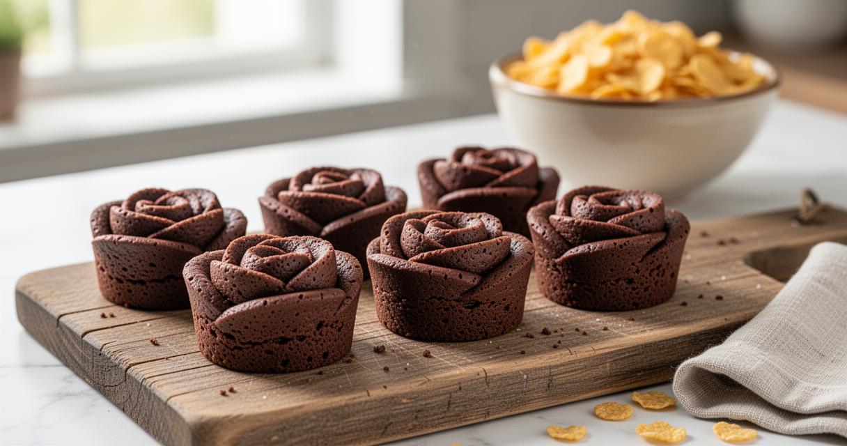 Rose des sables recette facile et rapide : corn flakes, chocolat noir et beurre en 3 étapes